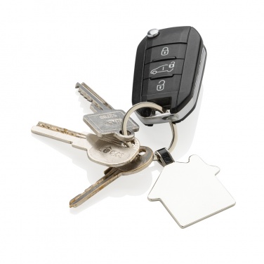 Logo trade advertising products image of: RCS recycled zinc alloy house keyring